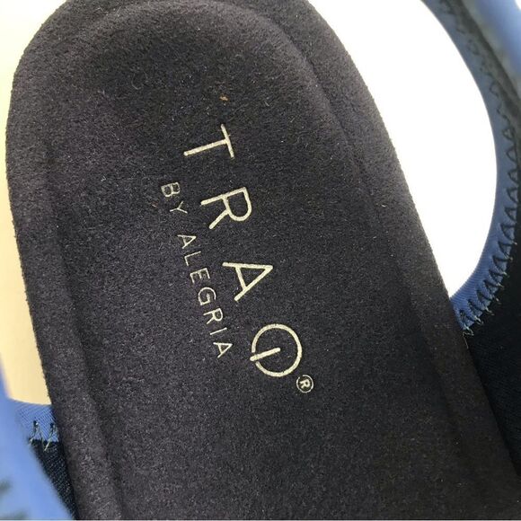 TRAQ by Alegria Blue Knit Back Strap Sport Sandals in Baby Bloomer - Picture 13 of 16